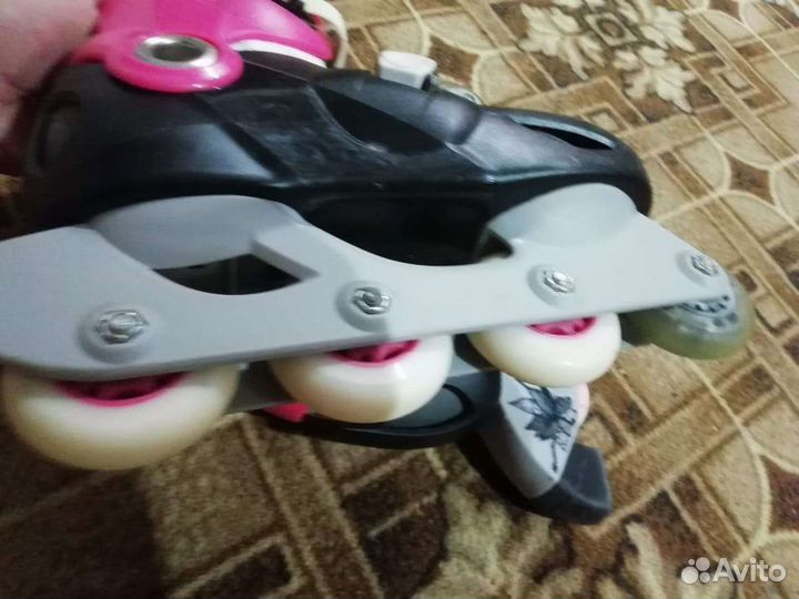 Роликовые коньки детские с защитой 34-36 размер