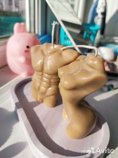 Свечи из пчелиного воска 10см