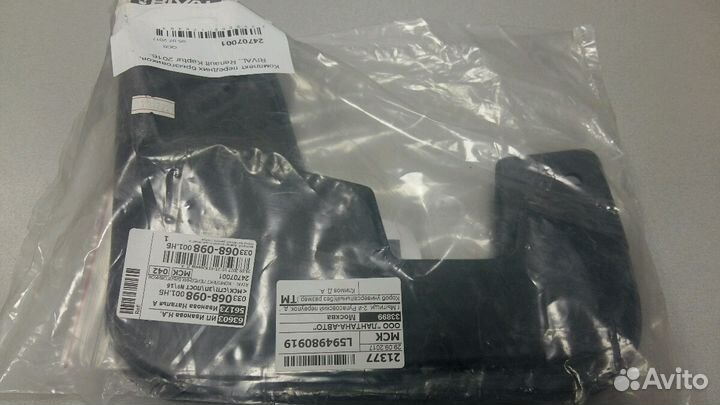 Брызговики Renault Kaptur 2016