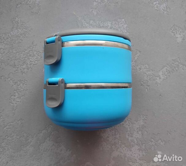 Ланч бокс для еды двухуровневый термо