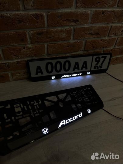 LED подсветка рамки госномера