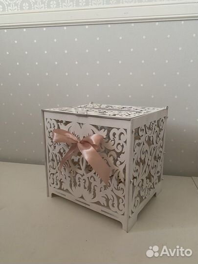 Свадебный сейф Бокалы Цветы