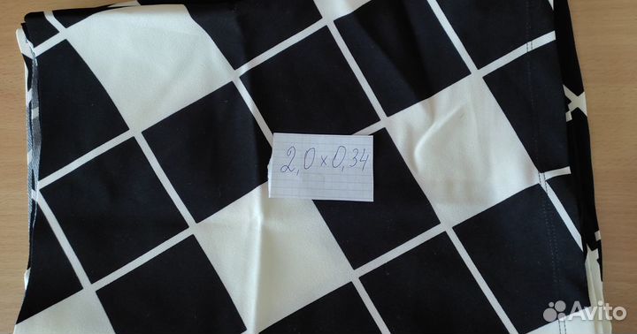 Отрезы (куски) новой плательной ткани для рукодели