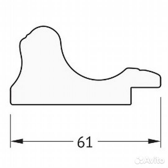Зеркало Evoform Definite 154х74 BY 1118 в багетно