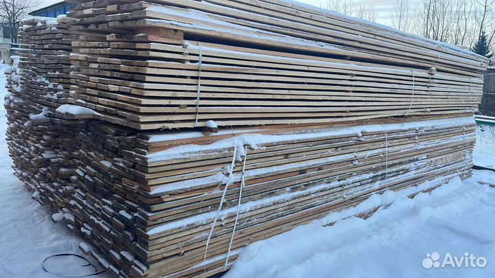 Доска обрезная ест. влаж. хвоя 2 сорт 40х150х6,0