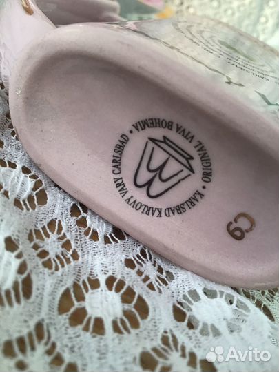 Поильник Чехия розовый фарфор