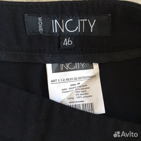 Брюки черные incity 46