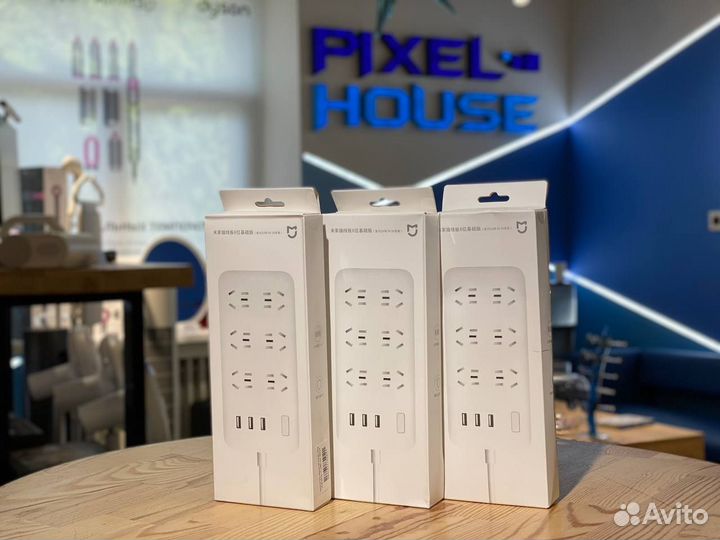 Удлинитель Xiaomi Mi Power Strip(6 розеток, 3 USB)