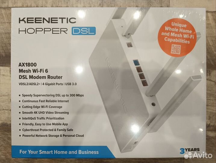 Роутер Keenetic Hopper DSL KN-3610 (новый,гарант.)