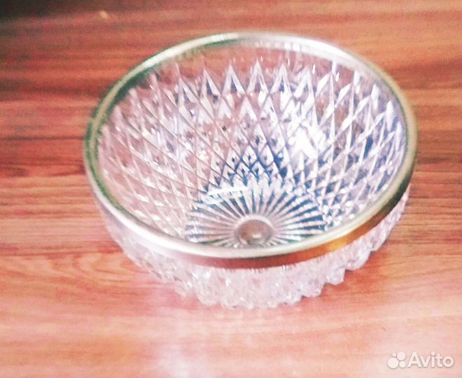 Хрусталь салатница, пепельница,ладья