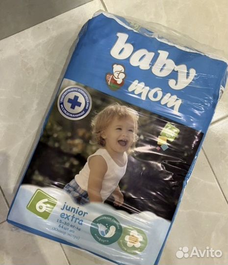 Подгузники baby mom 6