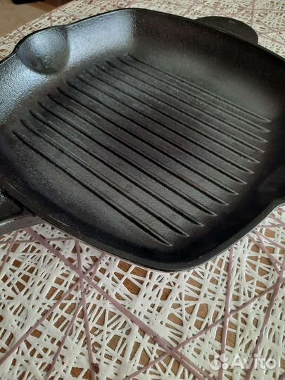 Чугунная сковорода гриль