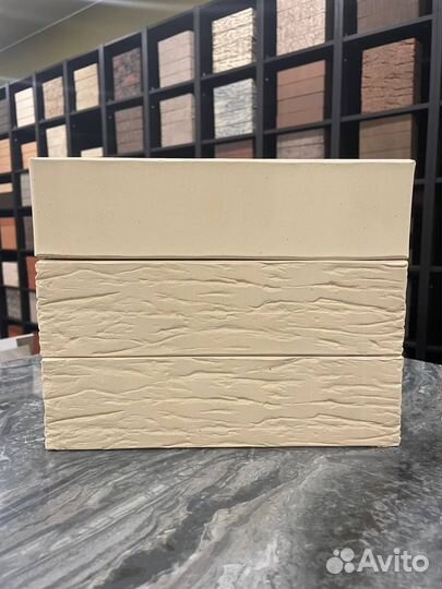 Кирпич лицевой пшеничное лето рустик завода Керма