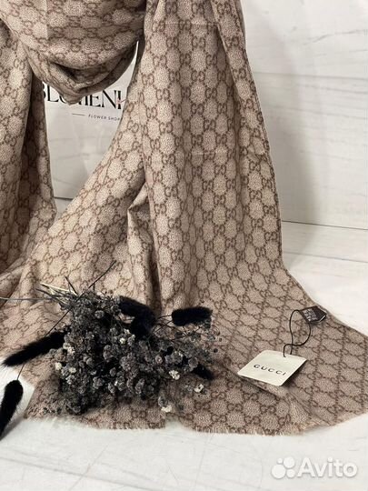 Шарф палантин кашемир/шарф Гуччи