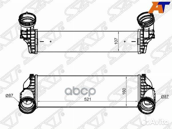 Интеркулер BMW X5/X6 E70/E71 07- ST-17517533475