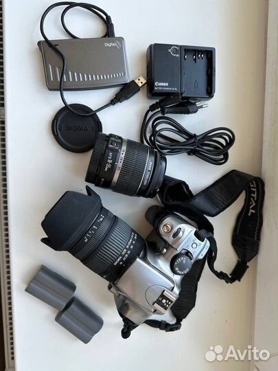 Canon EOS300D +Canon EFS18-55мм +Sigma DS18-125mm