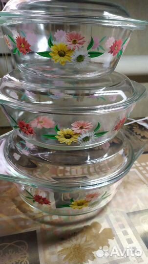 Кастрюли стеклянные