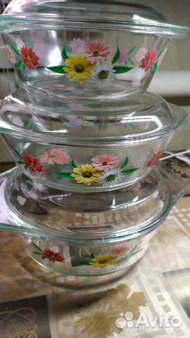 Кастрюли стеклянные