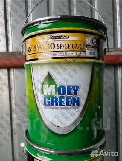 Моторное масло Moly Green Premium 5w30 SP. Япония