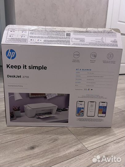 Принтер струйный цветной 3в1 с Wi-Fi DeskJet 2710