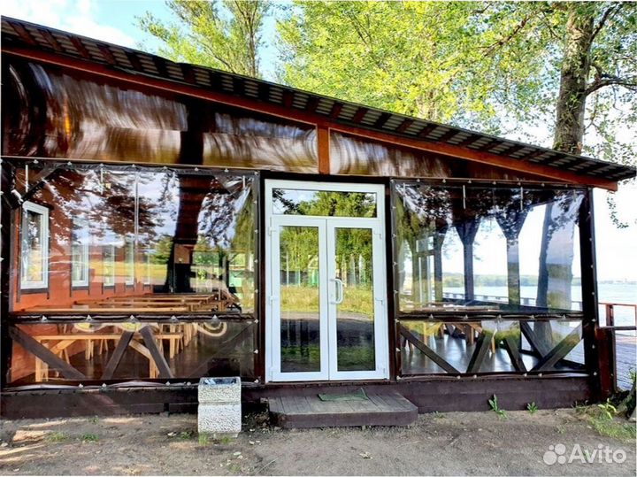 Прозрачные Шторы на беседку веранду