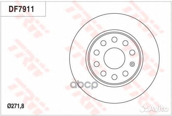 Диск тормозной задний skoda octavia (5E), VW GO