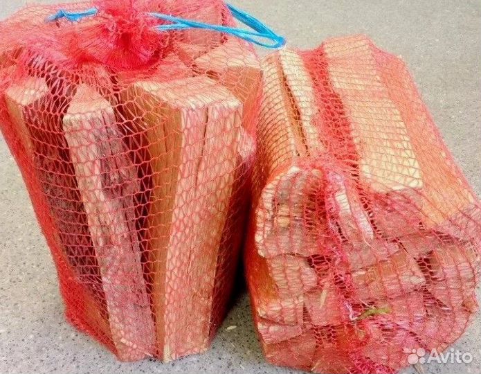 Дрова в сетках камерной сушки