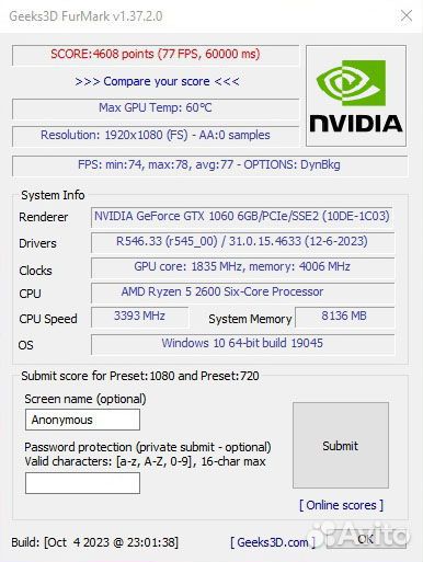 Видеокарта gigabyte GeForce GTX 1060 G1 Gaming 6GB