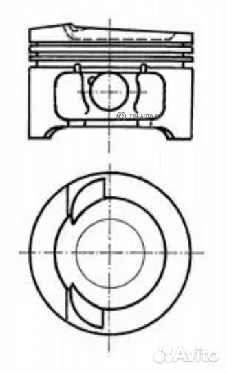 Kolbenschmidt 91033610 Поршень dm8100x15x175x30 +0