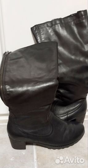 Сапоги женские натуральная кожа 39