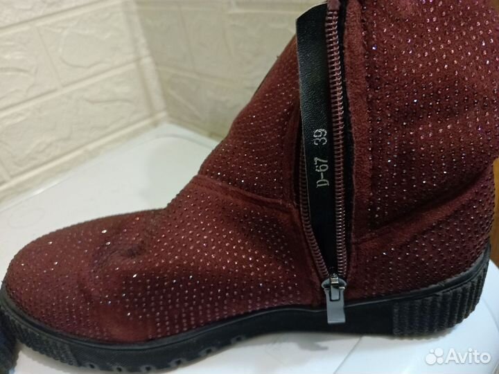 Полусапожки женские 39 размер зимние