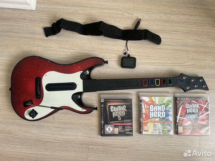 Игровая приставка PS 3 super slim Move Guitar Hero