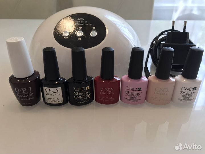 Лампа для ногтей TNL Professional, лаки CND, OPI