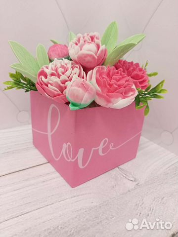 Букет цветов из мыла