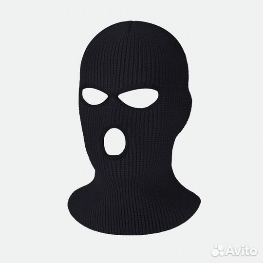 Балаклава мужская теплая вязаная шапка