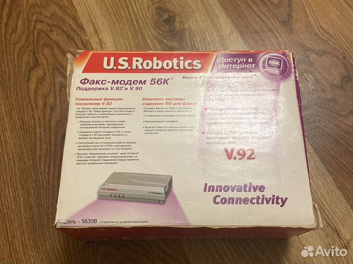 Факс-модем US Robotics 56K раритет