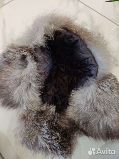Меховая шапка из чернобурки