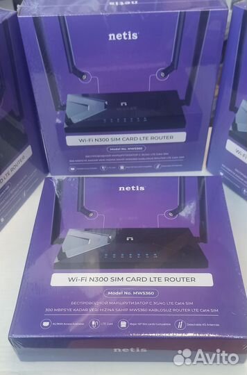 Роутер Netis MW5360, поддержка SIM карт, LTE cat 4