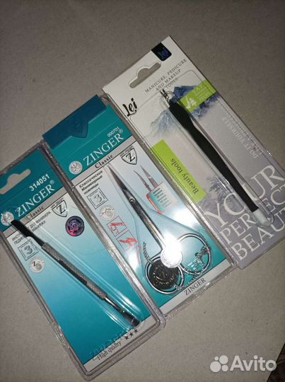 Кисти Кусачки ножницы лак zinger пилки для маникюр
