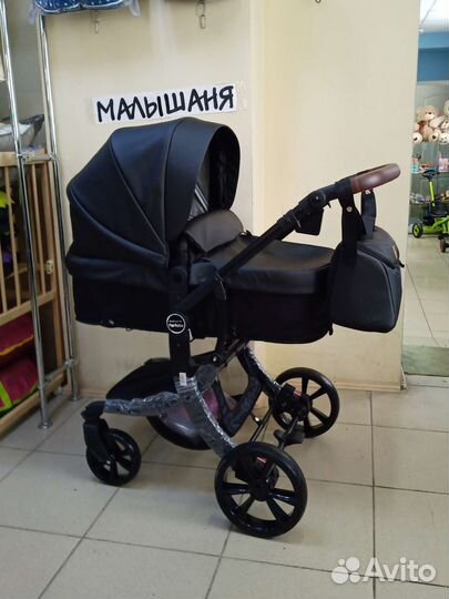 Коляски 3 в 1 эко кожа