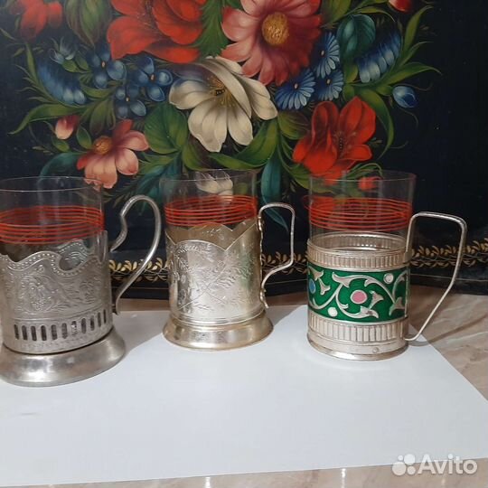 Подстаканники СССР и стакон родной