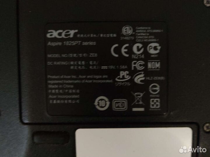 Ноутбук б/у Acer aspire 1825PT