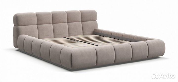 Кровать boss dream велюр Monolit латте