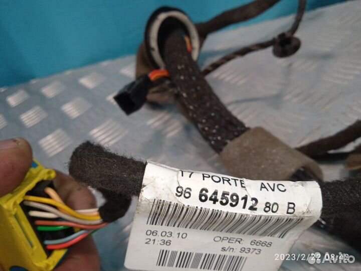 Проводка двери передняя левая Peugeot 308 1.6 EP6