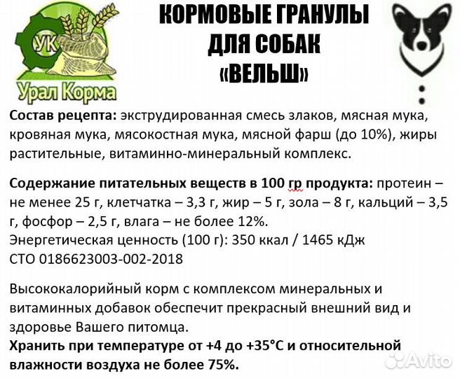 Корм для собак вельш