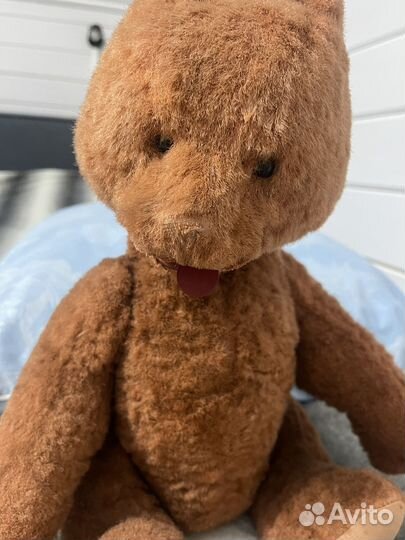 Плюшевый медведь СССР винтаж