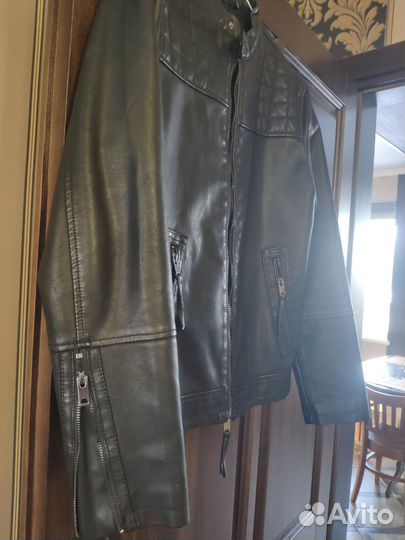 Кожаная куртка мужская 48 50 бу