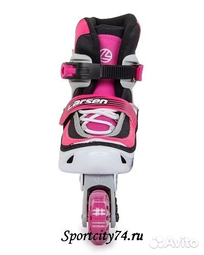 Роликовые коньки раздвижные Larsen Nero розовые (3