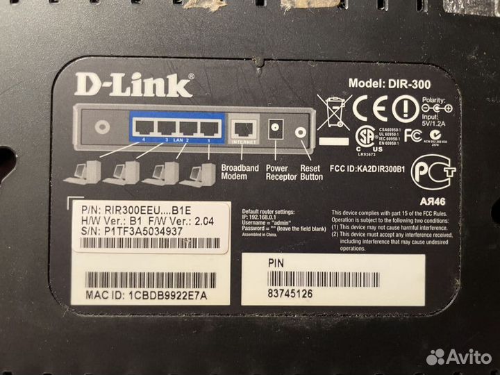 Роутер d link dir 300