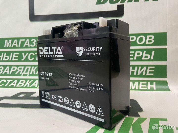 Аккумулятор Delta DT 1218 (12V / 18Ah)